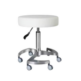 VIVINOVA ® Round Shape Salon Beauty Stool Chair 18cm Height Adjustable 360 Degree Rotation for SPA Salon Clinic