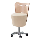 VIVINOVA ® Beauty Salon Swivel Stool with Rolling Wheel Styling Chair for Hair Salon SPA Medical Clinic