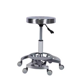 High Quality Stainless Steel Salon Stool with Rolling Wheels Hairdressing Chair