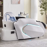 Salon head spa equipment Lay Down Hair Washing chair electric thai Massage Shampoo Bed A19