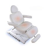 VIVINOVA® 4-motor Girta Next Luxury Electric Beauty Facial Heating Treatment Bed for Salon with Airbag System LED Atmosphere Lamp Foot Control Cosmetic Bed