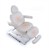 VIVINOVA® 4-motor Girta Next Luxury Electric Beauty Facial Heating Treatment Bed for Salon with Airbag System LED Atmosphere Lamp Foot Control Cosmetic Bed