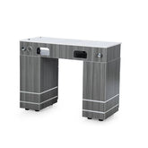 Greenlife® N162 Single Nail Table with Air Fan & UV Hole - Melamine & Sintered Stone