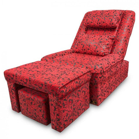 Foot Massage & Reflexology Reclining Sofa Set (Red Floral) - MSR41