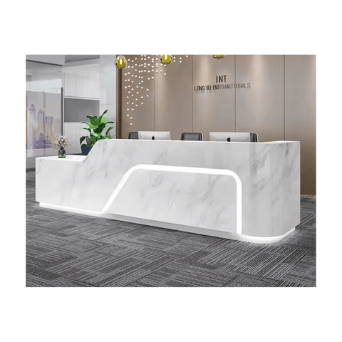 Modern Beauty Salon commercial Checkout Counter Storage Reception Desk QT12