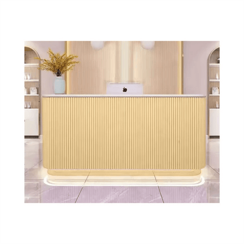 salon reception desk front desk Modern commercial furniture checkout counter QT01