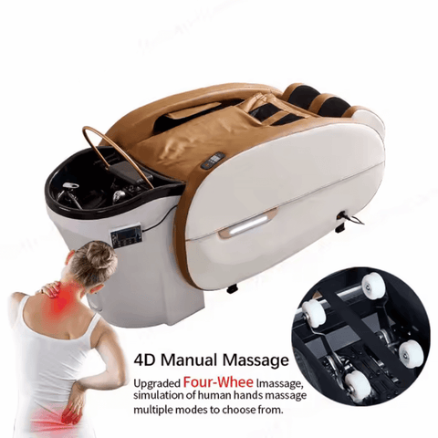 Modern hair washing salon equipment head spa electric massage shampoo bed A02