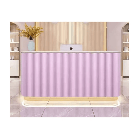salon reception desk front desk Modern commercial furniture checkout counter QT01