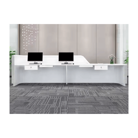 Modern Beauty Salon commercial Checkout Counter Storage Reception Desk QT12