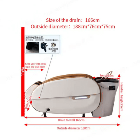 Modern hair washing salon equipment head spa electric massage shampoo bed A02