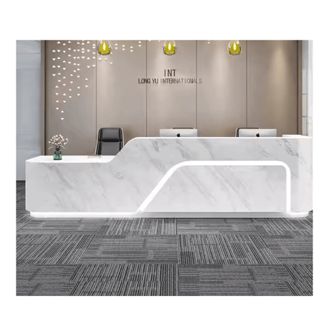 Modern Beauty Salon commercial Checkout Counter Storage Reception Desk QT12