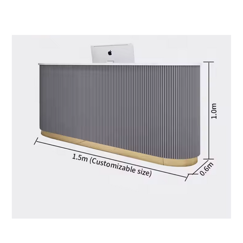 salon reception desk front desk Modern commercial furniture checkout counter QT01