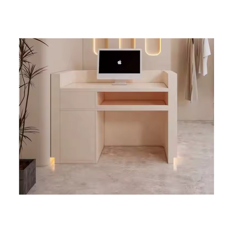 Modern Beauty Salon Reception Desk Salon commercial Furniture Checkout Counter QT03