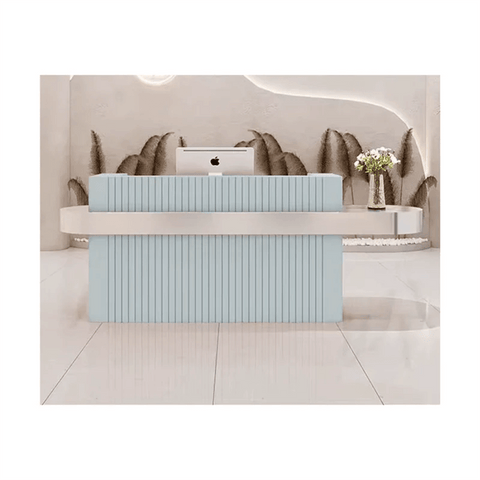 Modern Beauty Salon commercial Furniture Reception Desk Storage Checkout Counter 	QT09