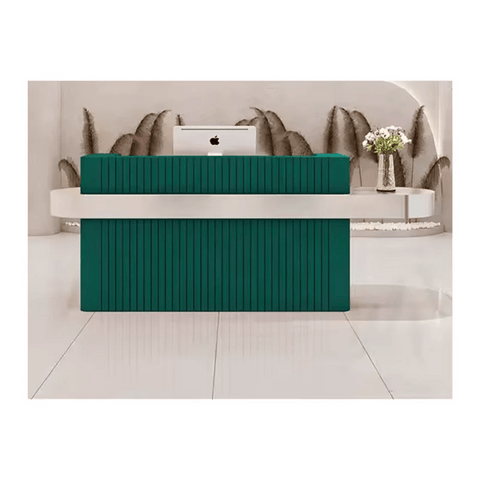 Modern Beauty Salon commercial Furniture Reception Desk Storage Checkout Counter 	QT09