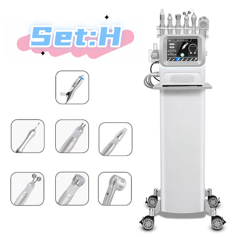 7-in-1 Professional RF Hydrogen Machine Ultra-Quiet No-needle Hydra Oxygen Facial System