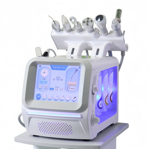 7-in-1 Professional RF Hydrogen Machine Ultra-Quiet No-needle Hydra Oxygen Facial System