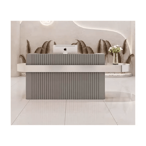 Modern Beauty Salon commercial Furniture Reception Desk Storage Checkout Counter 	QT09