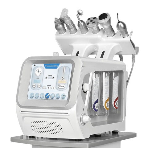 7-in-1 Professional RF Hydrogen Machine Ultra-Quiet No-needle Hydra Oxygen Facial System