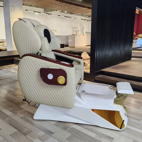 Greenlife® Luxury Electric Pedicure Chair with Massage & Auto Fill Crystal Basin