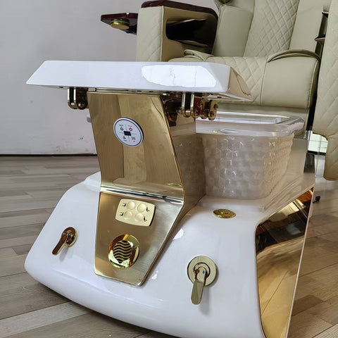 Greenlife® Luxury Electric Pedicure Chair with Massage & Auto Fill Crystal Basin