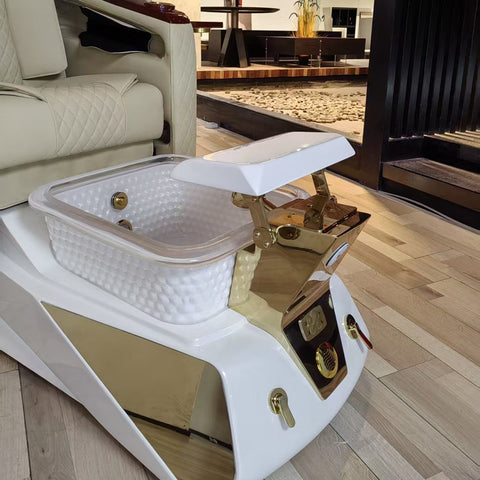 Greenlife® Luxury Electric Pedicure Chair with Massage & Auto Fill Crystal Basin