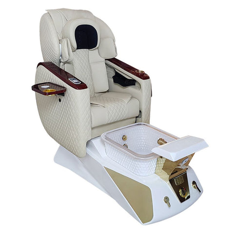 Greenlife® Luxury Electric Pedicure Chair with Massage & Auto Fill Crystal Basin