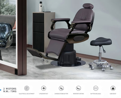 H.Master® Radiant-3 Electric Barber Chair 2-MOTOR