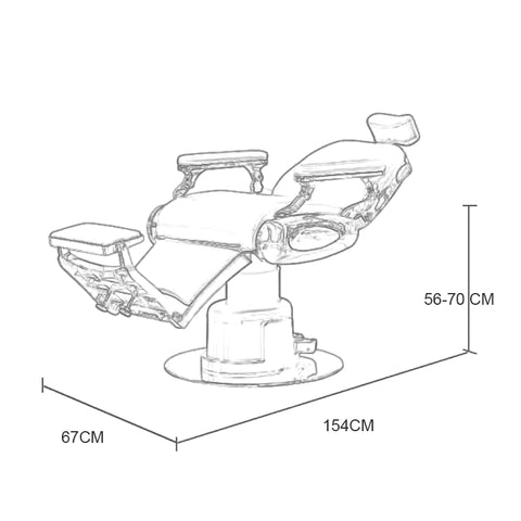 H.Master® Radiant-3 Electric Barber Chair 2-MOTOR