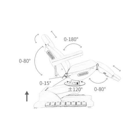 4 Motors Electric Massage Bed with CE&UL Certification - Greenlife - Electric Massage Bed