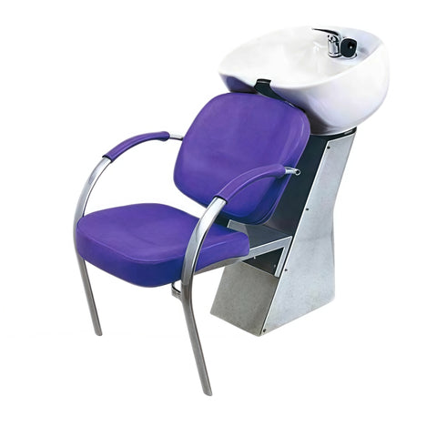 Modern Salon Shampoo Unit Sink Chair with Ceramic Basin