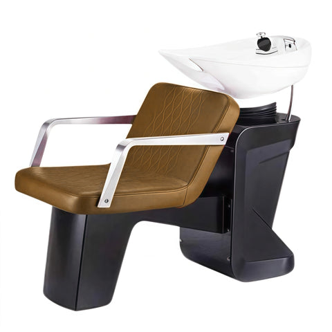 Luxury Salon Shampoo Unit Sink Chair with Ceramic Basin