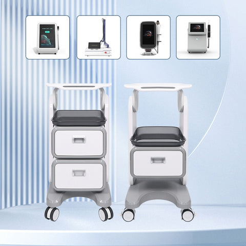 Double Drawer Salon Trolley Beauty Machine Trolley for Beauty SPA and Aesthetic Equipment