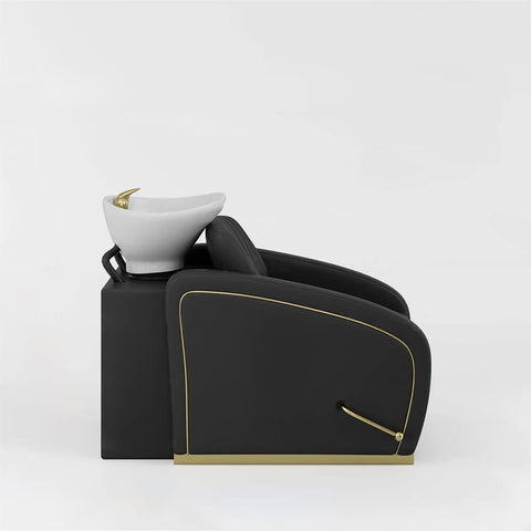 YOOCELL®  Backwash Shampoo Unit Chairs with Adjustable White Ceramic Basin AG8249 - Greenlife - Shampoo Unit