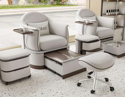 YOOCELL Glorall Pedicure Chair with Built-in Footbath TR1001A