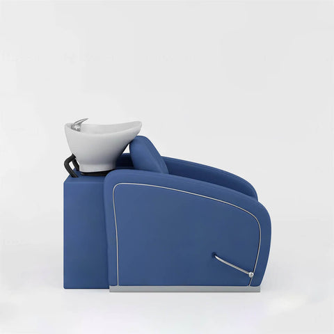 YOOCELL®  Backwash Shampoo Unit Chairs with Adjustable White Ceramic Basin AG8249 - Greenlife - Shampoo Unit