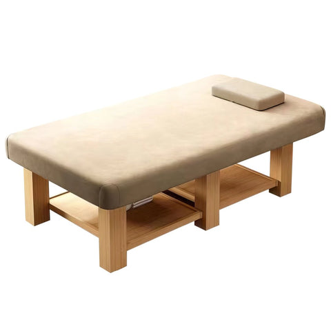 Extra Wide Wooden Stationary Massage SPA Table - GreenLife-Stationary Massage Table