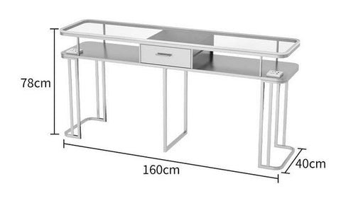 Instagram Style Glass Manicure Nail Table - GreenLife-