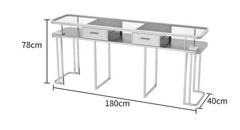 Instagram Style Glass Manicure Nail Table - GreenLife-