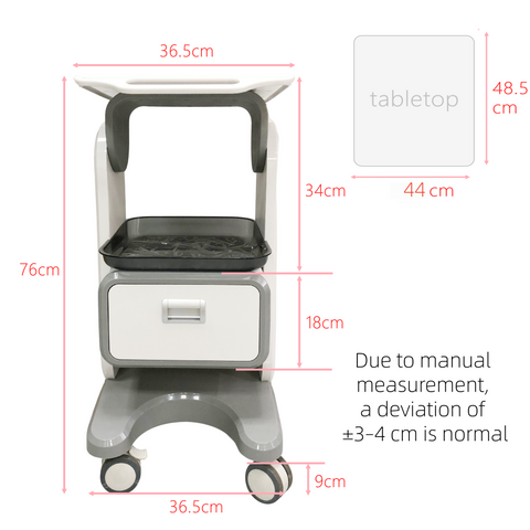 Single Drawer Salon Trolley Beauty Machine Trolley for Beauty SPA and Aesthetic Equipment
