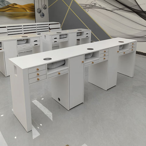 Nail Salon Dedicated Table Multi-seater Multifunctional Manicure Table - Greenlife - Multi-seater Nail Table