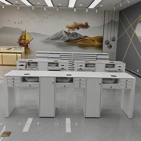 Nail Salon Dedicated Table Multi-seater Multifunctional Manicure Table - Greenlife - Multi-seater Nail Table