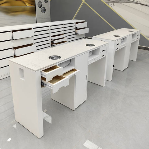 Nail Salon Dedicated Table Multi-seater Multifunctional Manicure Table - Greenlife - Multi-seater Nail Table