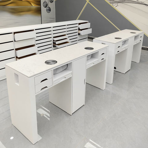 Nail Salon Dedicated Table Multi-seater Multifunctional Manicure Table - Greenlife - Multi-seater Nail Table