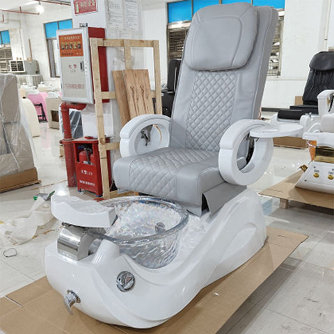 SalonLand Electric Massage Pedicure Manicure Chair With Ceramic Basin