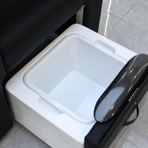 Electric Massage Reclining Foot Nail Pedicure Chair (No Pluming) With Large Armrest and Portable Basin PC-94 No plumbing