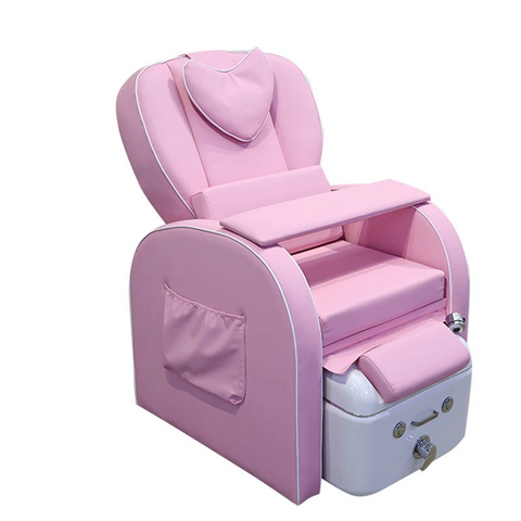 SalonLand Heart Pink Pipeless Pedicure Chair Electric Massage Manicure Chair