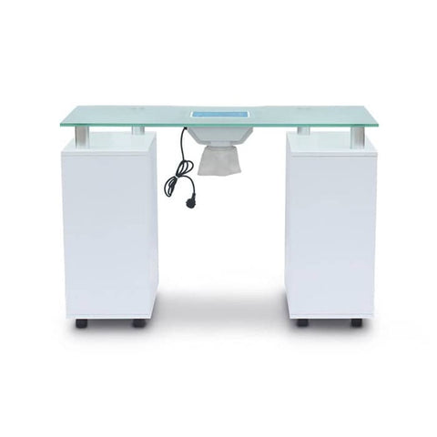 Greenlife® N053 Glass Top Single Nail Table with Air Dust Collect & UV Hole