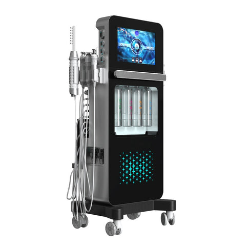Skin Rejuvenation 17 in 1 Hydra Beauty Facial Machine Face Lifting Skin Tighten Wrinkle Removal Pore Cleaner Whiten Facial Device