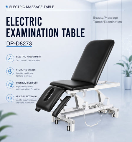 2 Motor Electric Treatment Table | Adjustable Physical Therapy & Examination Bed for Physiotherapy, Chiropractic, Rehab & Clinic